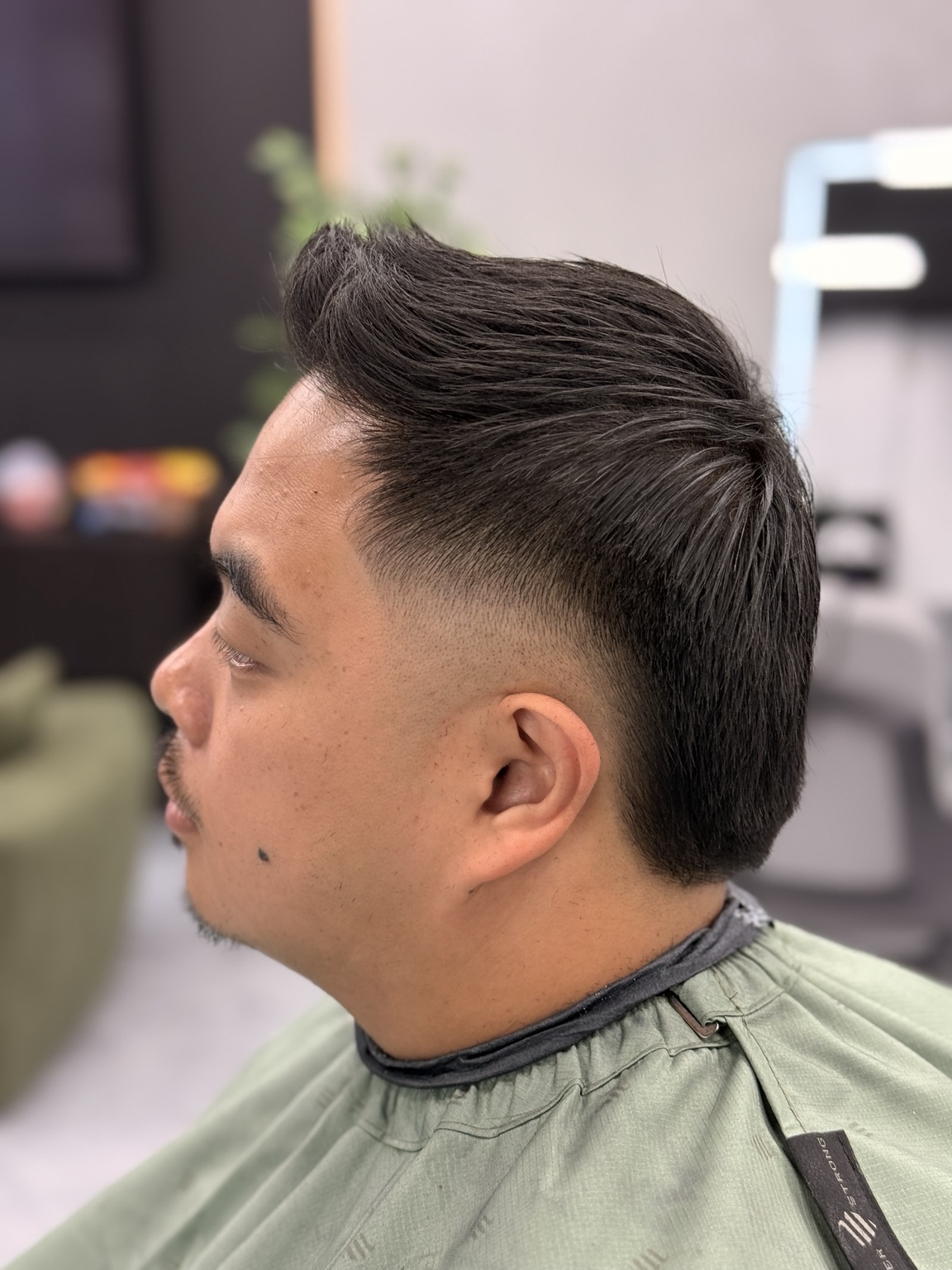 Haircut detail at Velmor Barbers